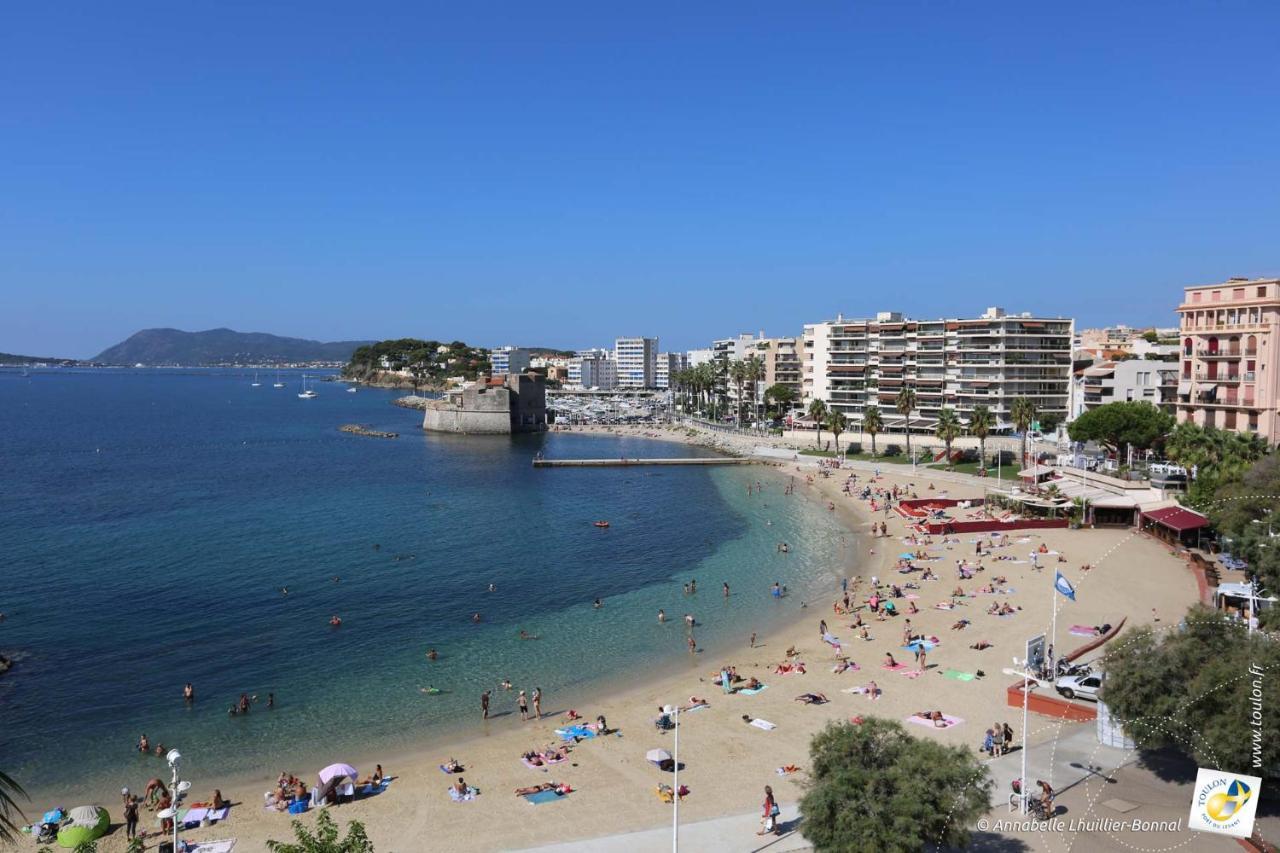 Bel Appartement T3 Mourillon A 5 Min Des Plages - Vue Mer Toulon Exteriér fotografie